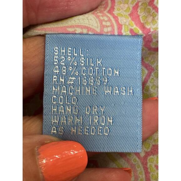 J. McLaughlin button front top, pink, 12, soft pastel, classic, preppy, feminine - Picture 6 of 6